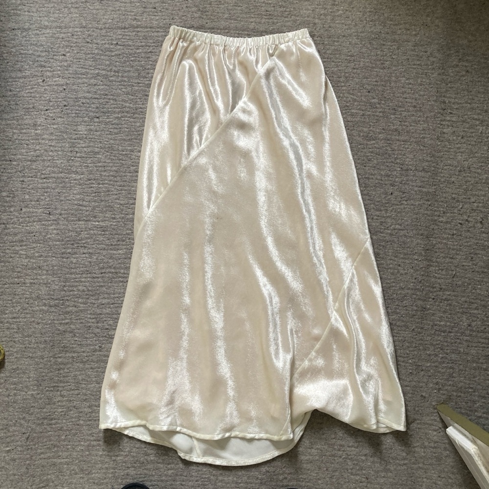Jil sander silk and velvet skirt